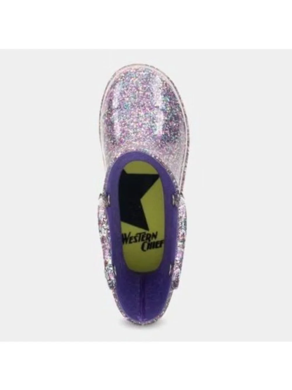NEW Western Chief Toddler Abby Glitter Rain Boots - Purple